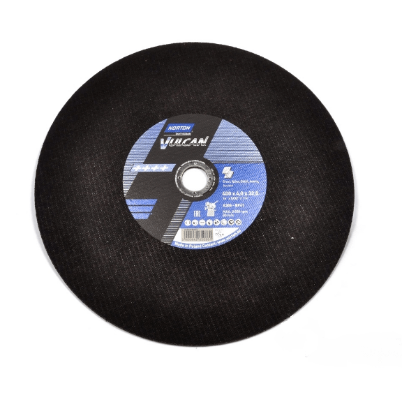 Norton 66252925473 - Disco de corte Vulcan para metal A30S-BF41, 400 x 4 x 32 mm - Ferrotecnia