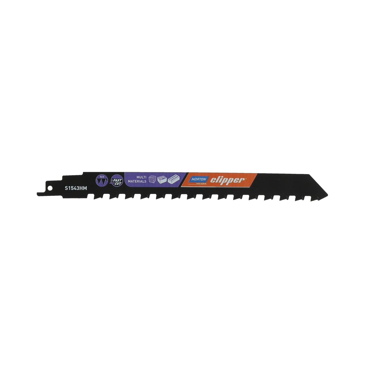 Norton 70184608354 - Hoja de sierra de sable S1543HM para ladrillo perforado y hormigón celular, 240 mm, 2 TPI (Lote de 2 uds)