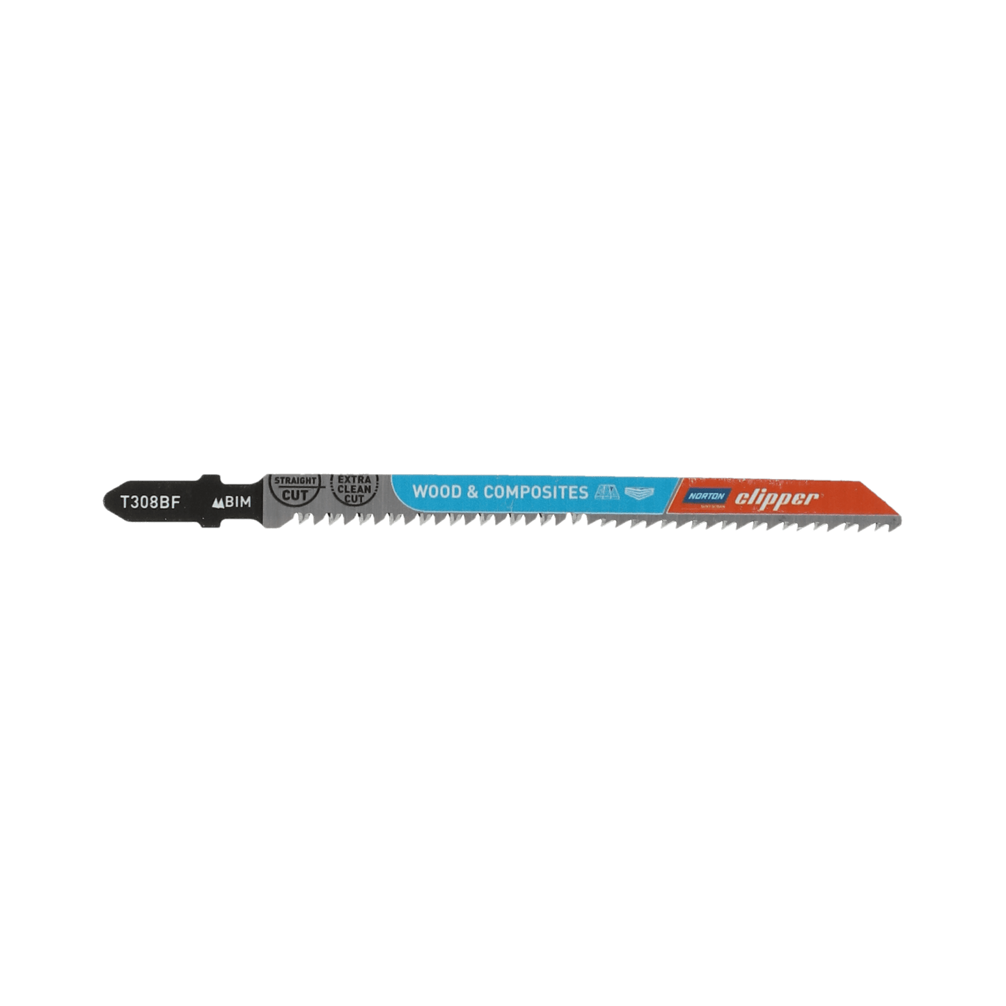 Norton 70184608370 - Hoja de sierra de calar T308BF, bimetal, 10 TPI, 117 mm, madera dura y compuestos (Lote de 3 uds)