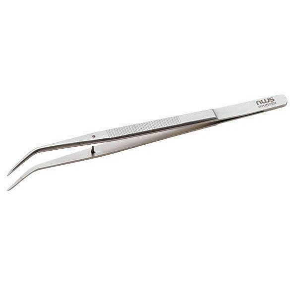 NWS 028C-155 - Pinzas precisión soldadura acodadas Inox