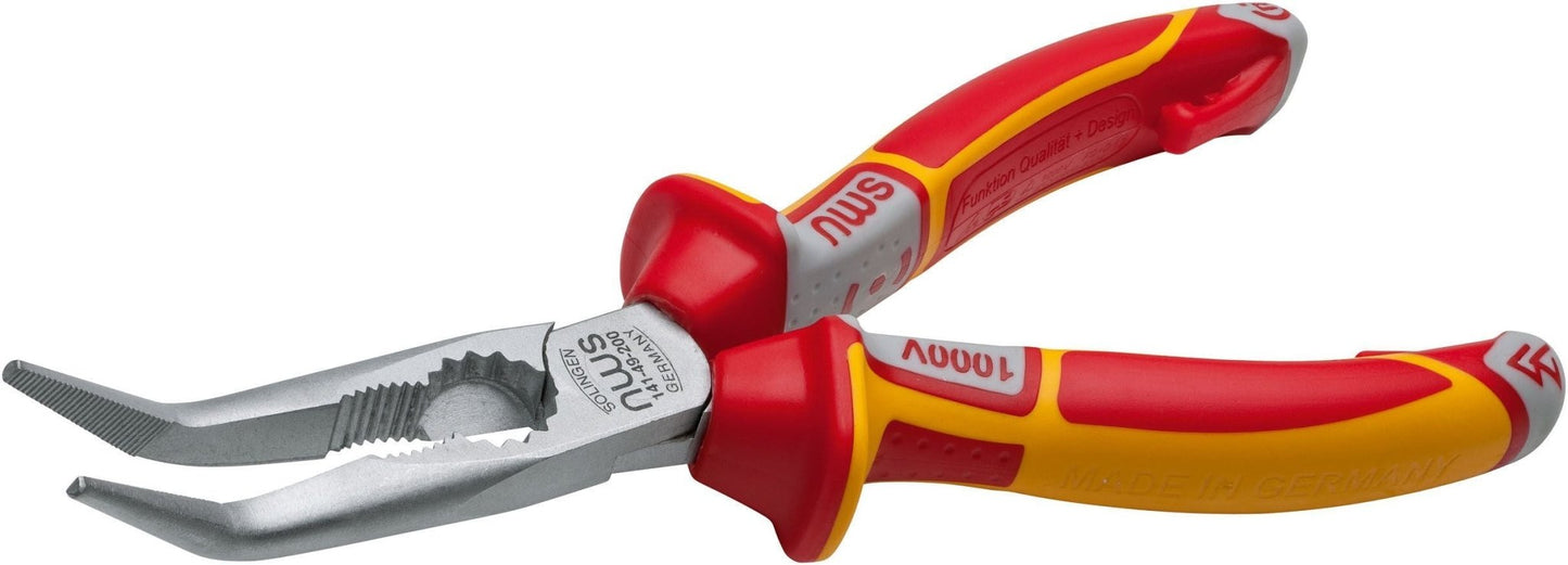 NWS 141 - 49VDE - 205 - Alicate boca semiredonda curva Serie 49 VDE Largo 205 mm - Ferrotecnia