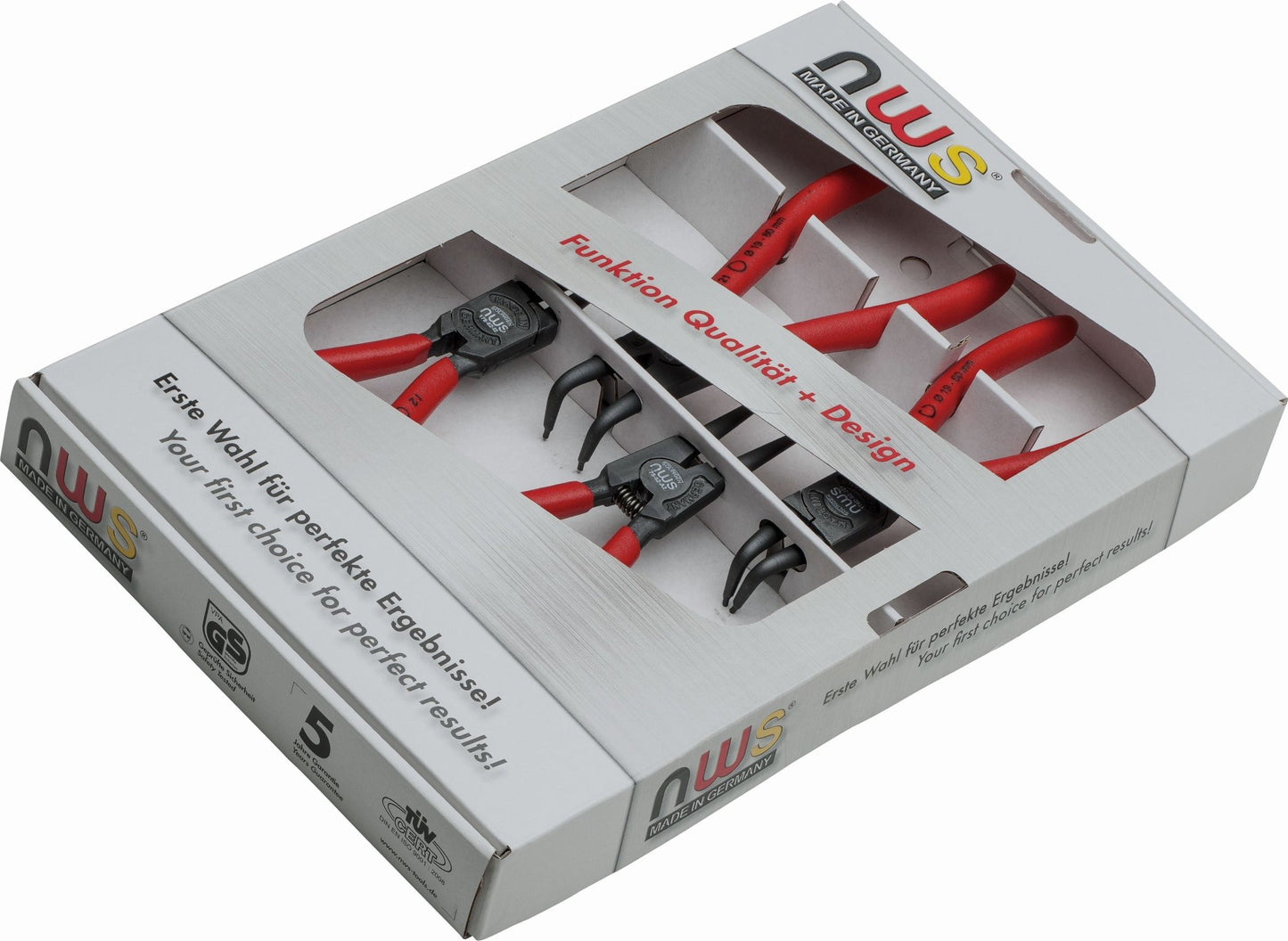 NWS 792 - Juego 4 pzas. Circlips ( 2 alicates rectos;2 alicates curvos ) - Ferrotecnia