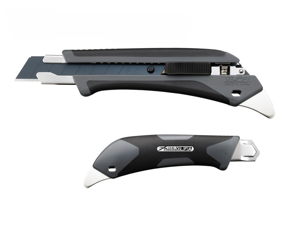 Olfa - Cúter L5 - AL/GRY con bloqueo automático gris (20 aniversario) - Ferrotecnia