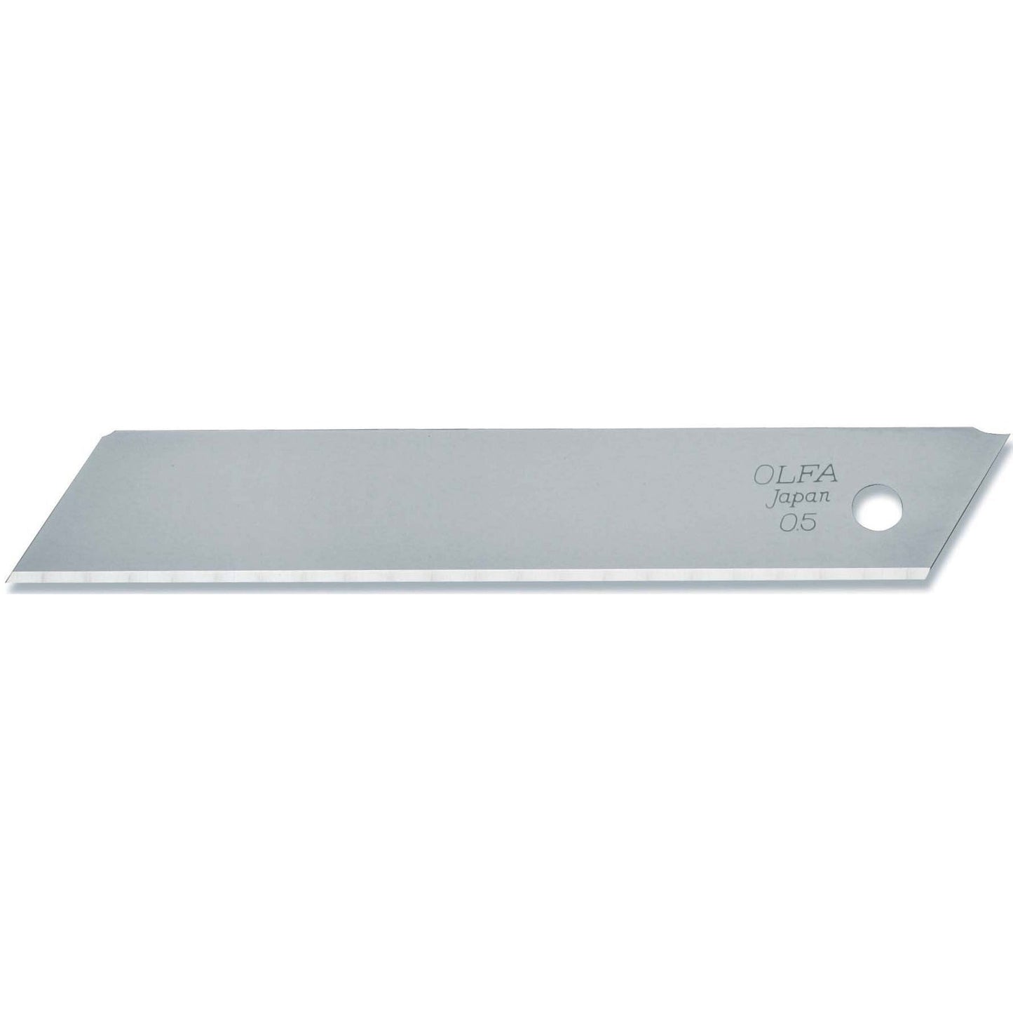 Olfa LB-SOL-10 - Lot de 10 lames pleines 18 mm argent
