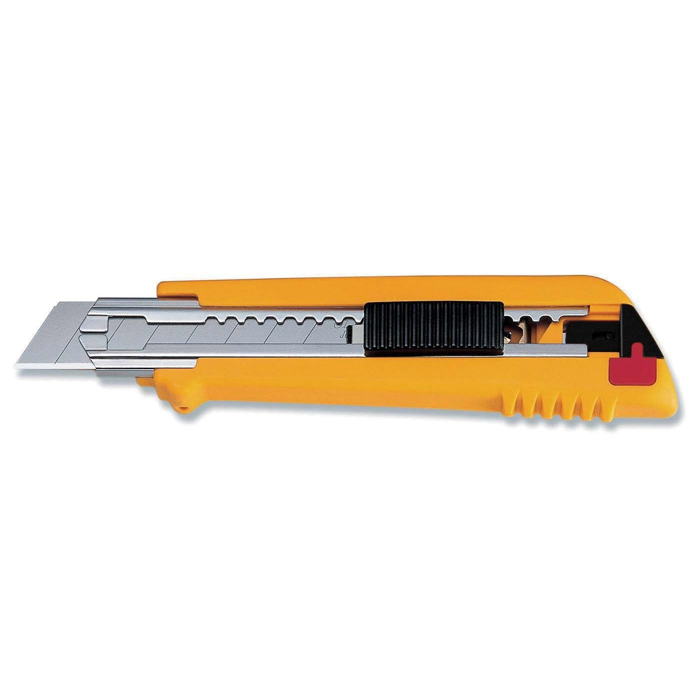 Olfa PL-1 - Couteau utilitaire à verrouillage automatique, mécanisme de changement de lame automatique avec chargeur à 6 lames et lame de 18 mm