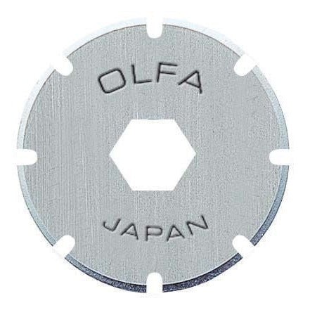 Olfa PRB18-2 - Lot de 2 lames pour emporte-pièce circulaire 18x0,3 mm argent