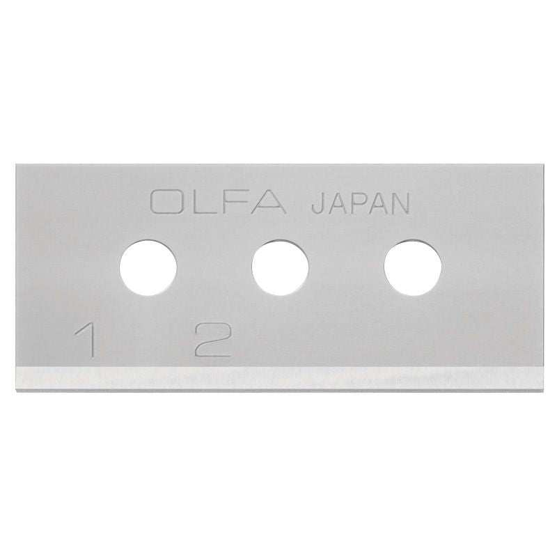 Olfa SKB-10/10B - Pack of 10 rectangular blades 40x17.8x0.4 mm silver