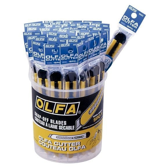 Olfa SPC-1/40 - Pack of 40 basic cutters with 9 mm blade