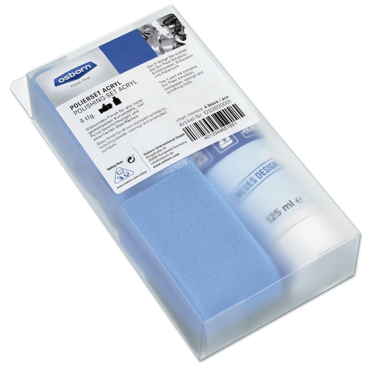 Osborn 1203600001 - Kit de pulido para acrílicos 5 piezas - Ferrotecnia