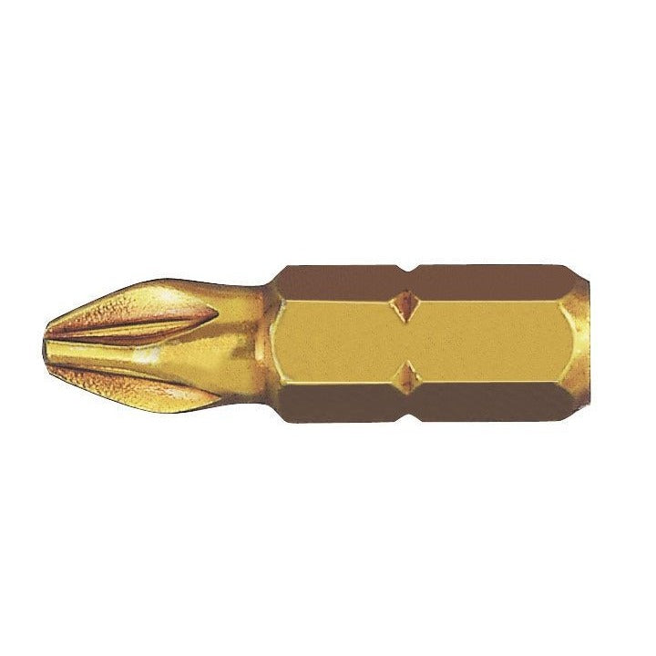 Pointe extra dure Pozidriv (PZ) STANDARD-E blanche 1/4" courte
