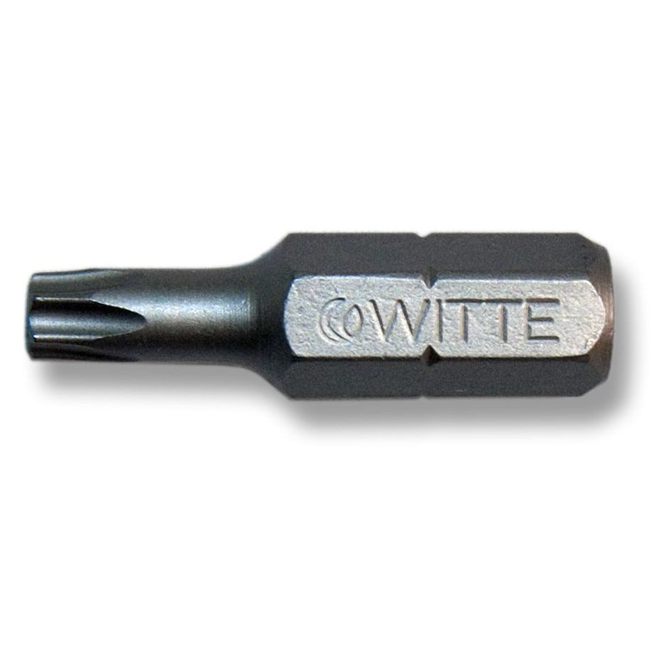 Witte Torx tip STAINLESS INOX guide 1/4" short