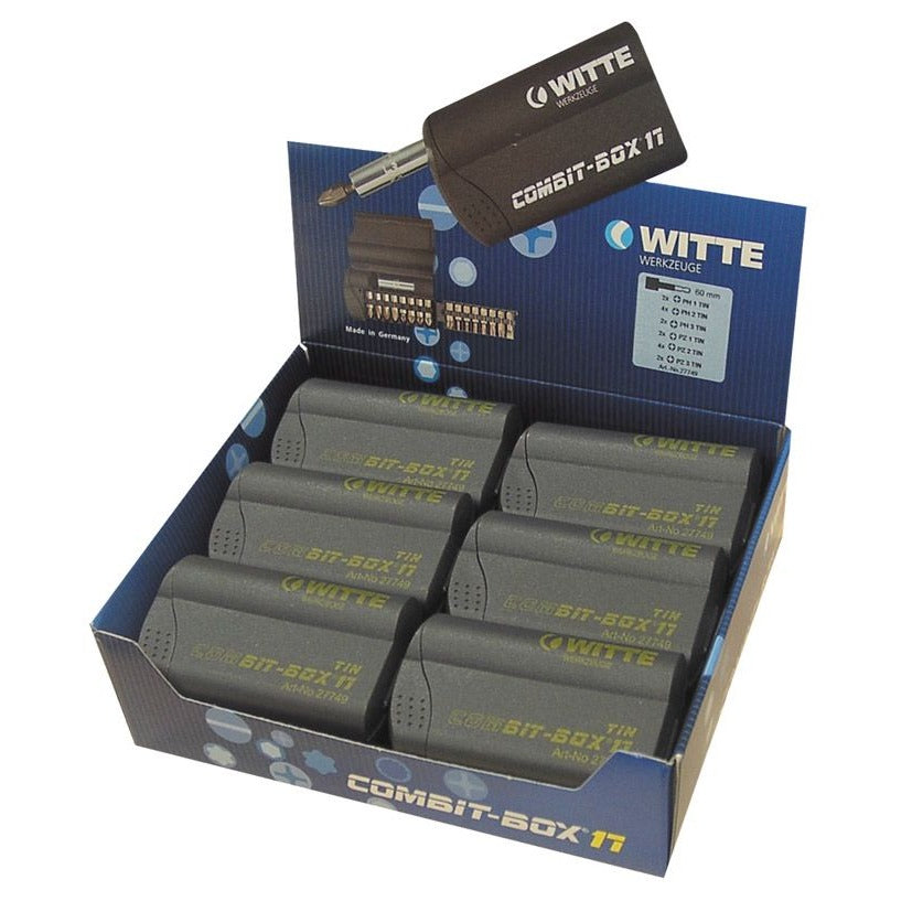 Coffret de 17 embouts de tournevis Witte COMBIT-BOX en vrac