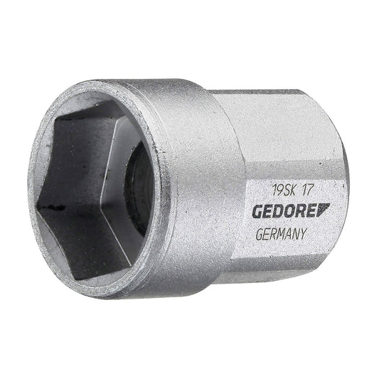 GEDORE 19 SK - 1/2" Hex Sockets with Through Hole