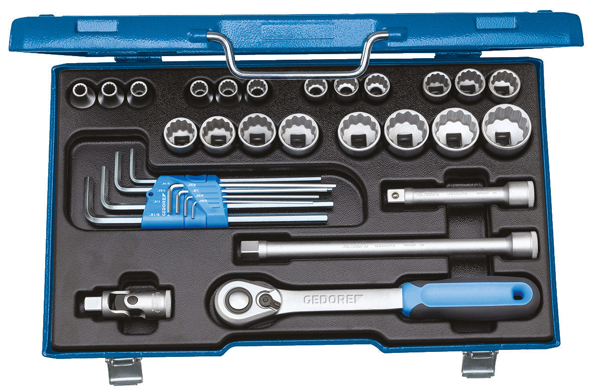 Jeu de douilles GEDORE D 19 WAU-20 - UD 1/2"