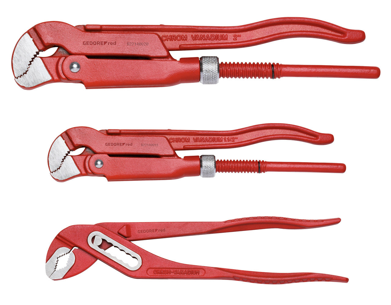 GEDORE red R27000003 - Set of 3 pipe pliers (3300040)