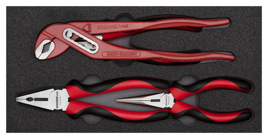 GEDORE red R22150018 - Pliers set, CT 2/6 module, 4 pieces (3301717)