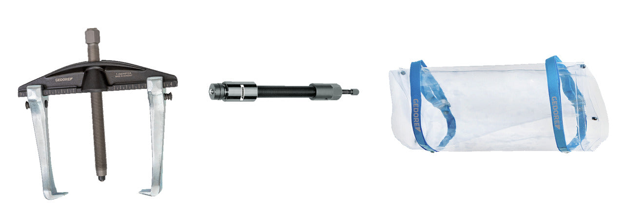 GEDORE 1.04/HP2A-B-HSP1-S - High Power 2-Arm Puller 200 x 150 mm with Hydraulic Spindle and Protective Screen