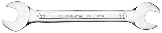 R05100607 - Llave fija de doble boca abierta 6x7 mm L=122 mm - Ferrotecnia