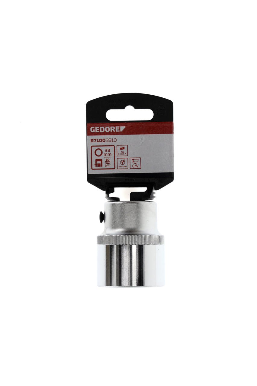 R71003310 - Vaso 3/4", hexagonal, 33 mm L=56 mm - Ferrotecnia