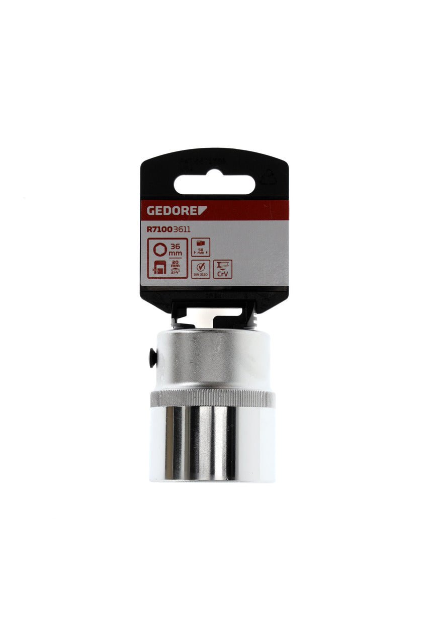 R71003611 - Vaso 3/4", hexagonal, 36 mm L=58 mm - Ferrotecnia