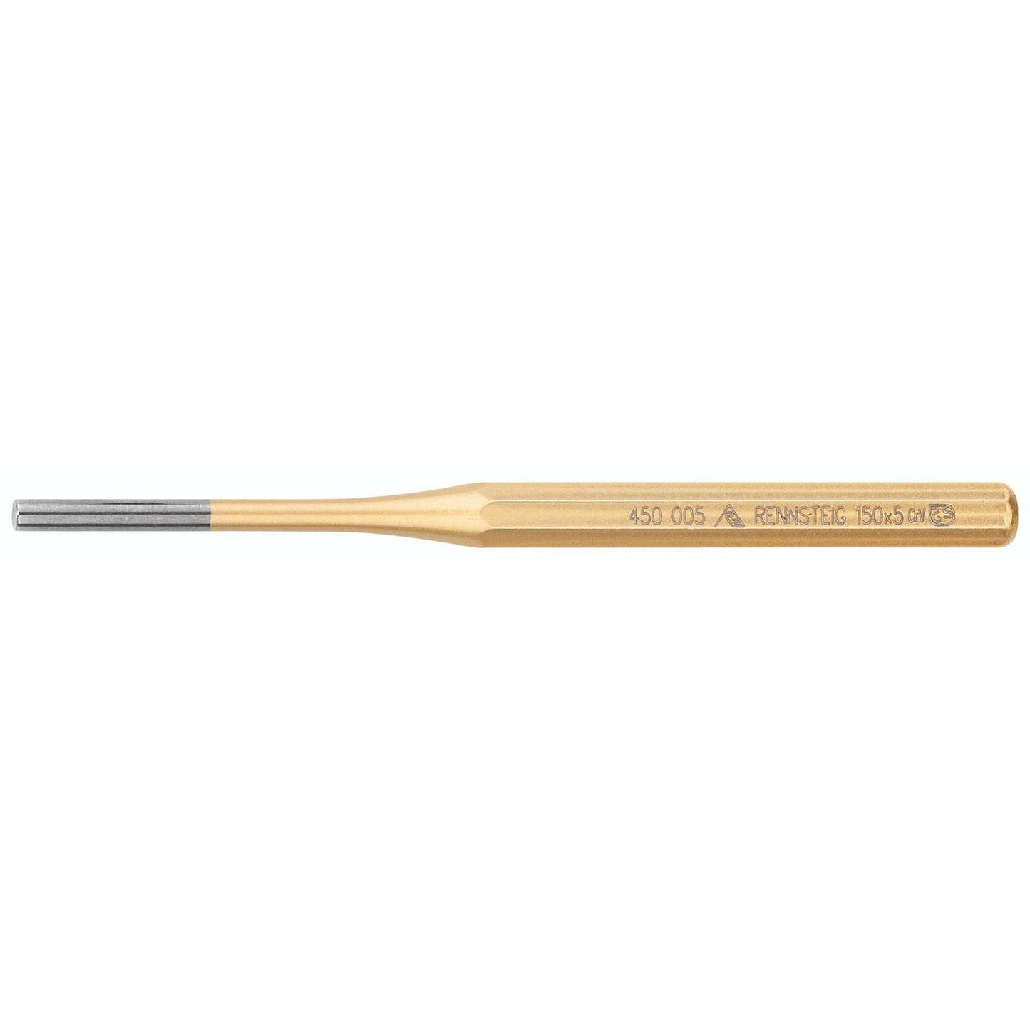 Rennsteig 451 105 0 - Poinçon cylindrique octogonal extra long Rennsteig 5 mm.