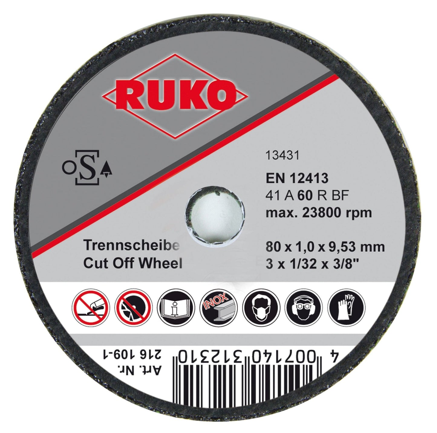 Ruko 216108 - 2 - Pack de 25 discos de corte 100 x 2 mm - Ferrotecnia