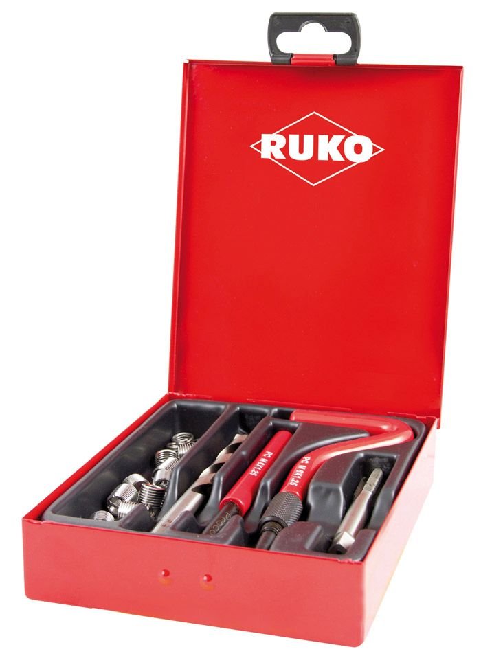 Ruko 244204 - Juego de 18 piezas para reparación de roscas M8 ProCoil - Ferrotecnia
