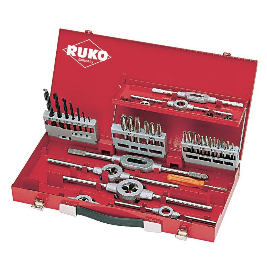 Ruko 245030 - Threading tool set (44 pieces)