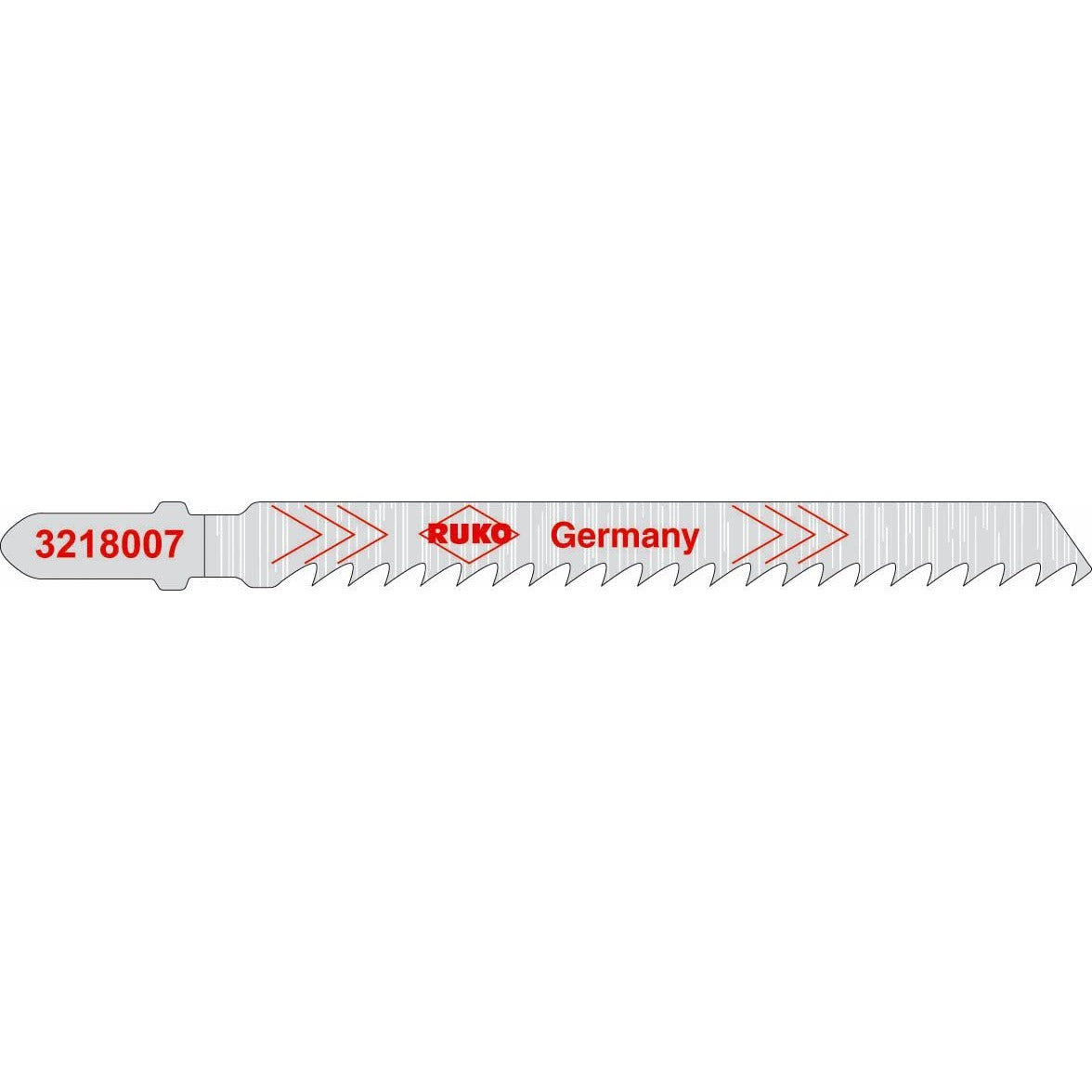 Ruko 3218007 - Pack de 5 sierras de calar HCS acero 100 mm (Equivalencia Bosch T 101 D)