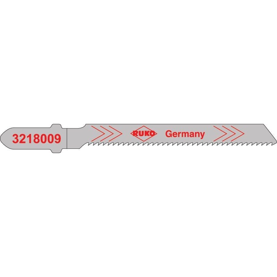 Ruko 3218009 - Pack de 5 sierras de calar HSS acero 77 mm (Equivalencia Bosch T 218 A) - Ferrotecnia