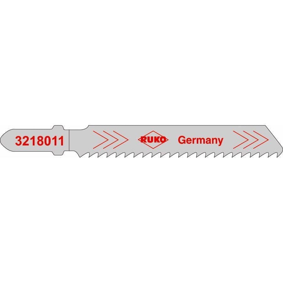 Ruko 3218011 - Lot de 5 scies sauteuses en acier HSS 77 mm (équivalent Bosch T 118 B)
