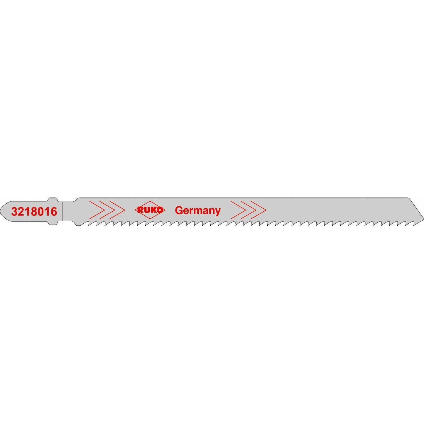 Ruko 3218016 - Pack de 5 sierras de calar HSS acero 132 mm (Equivalencia Bosch T 318 A)