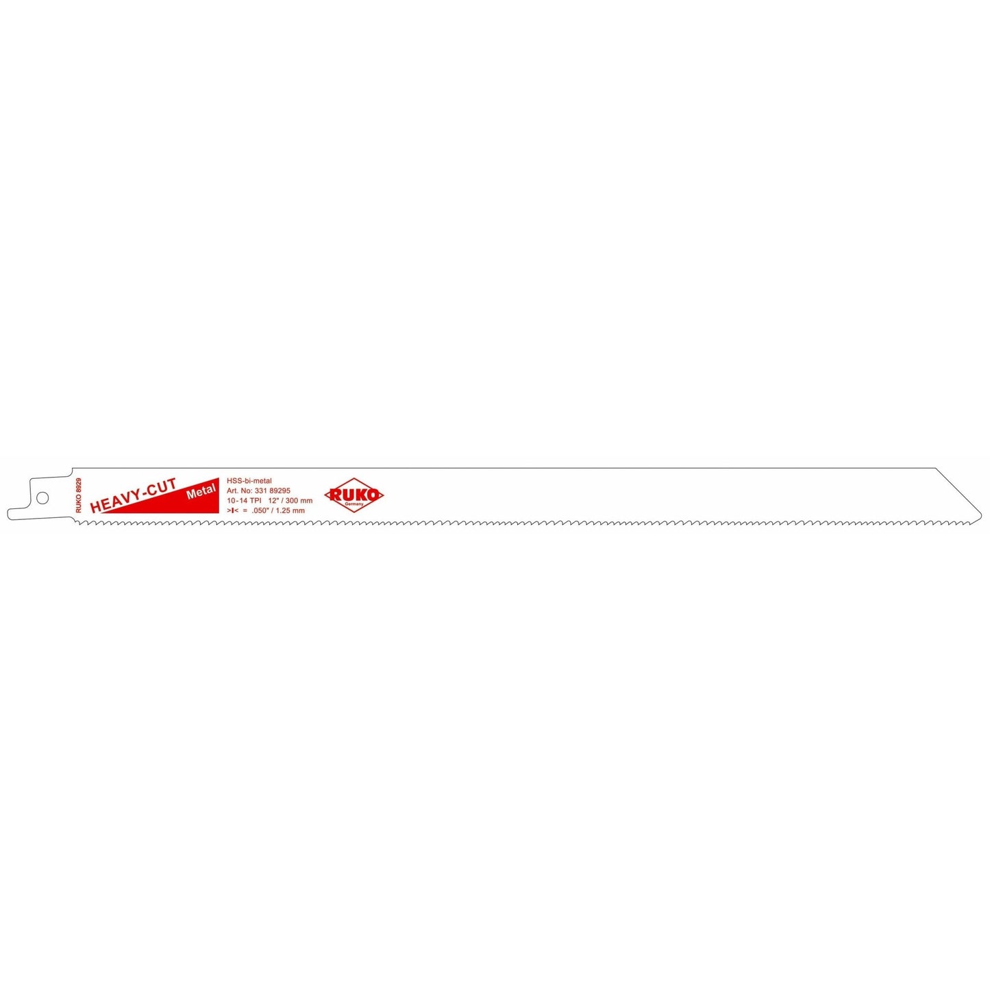 Ruko 33189295 - Pack of 5 ultra-fast steel sabre saws (Bosch S 1225 VF) Length 300 mm; Pitch 1.8/2.4 mm