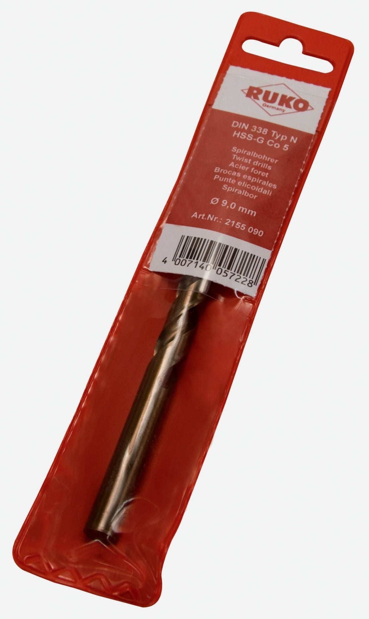 Ruko Broca helicoidal HSS - Co 5 en bolsita de plástico - Ferrotecnia