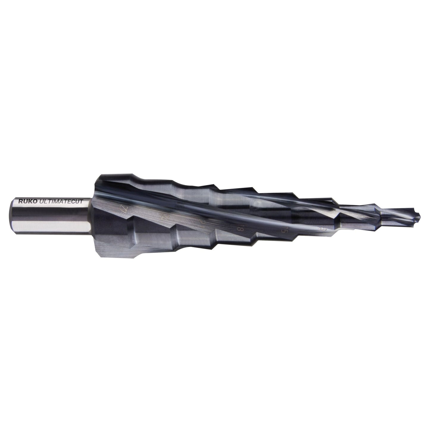 Forets étagés Ruko HSS Runa TEC à rainure en spirale avec pointe Ultimatecut Turbo