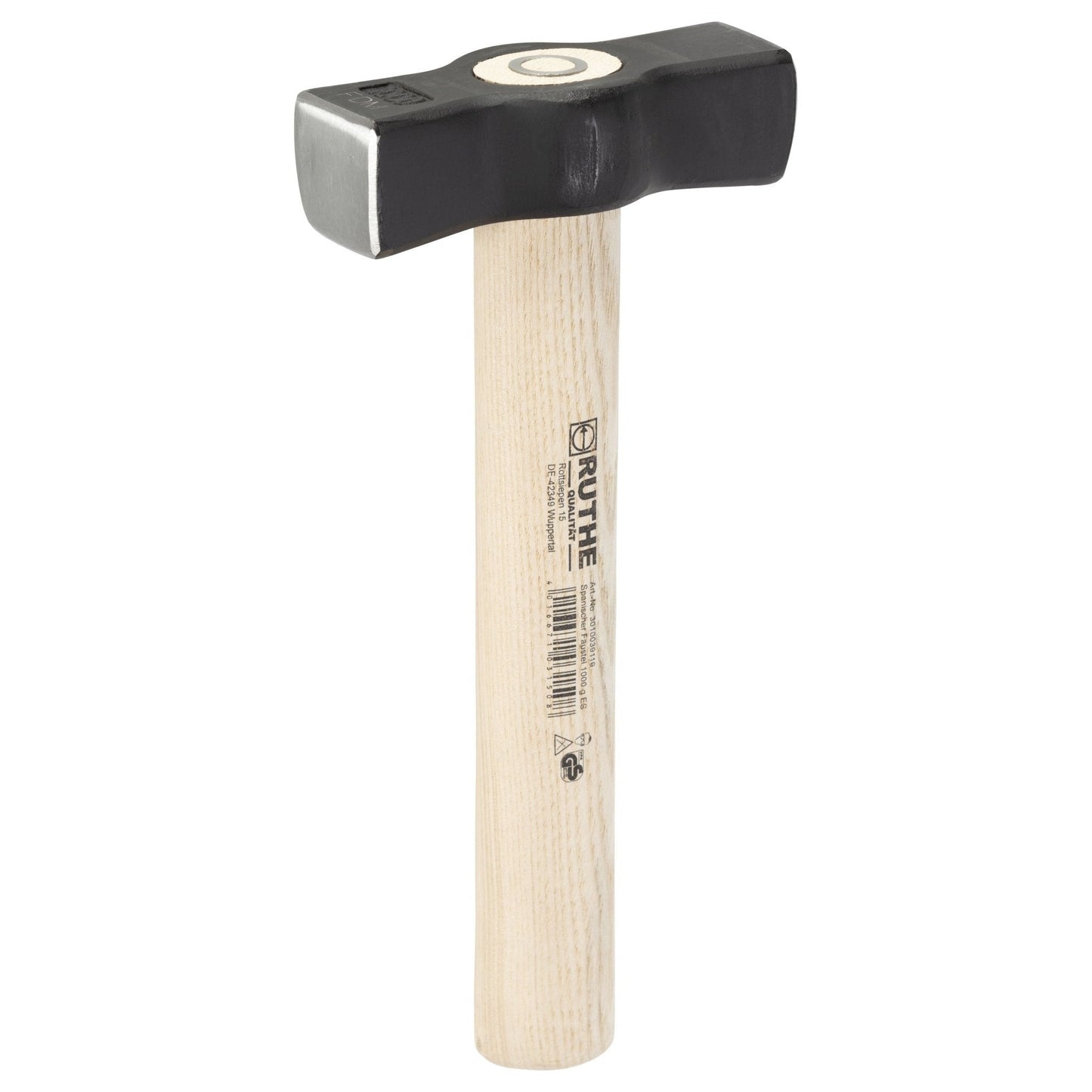Maillet de maçon Ruthe 3010039119 avec manche en bois de frêne (1000 g)