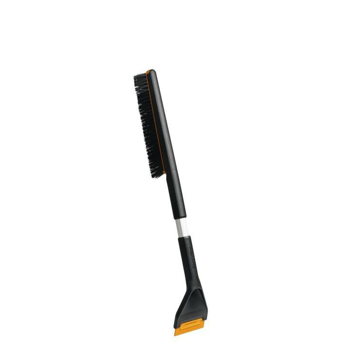 Fiskars Plus Cepillo para Nieve y Rascador de Hielo, Corto, 63 cm, con Piezas Intercambiables, 1078495