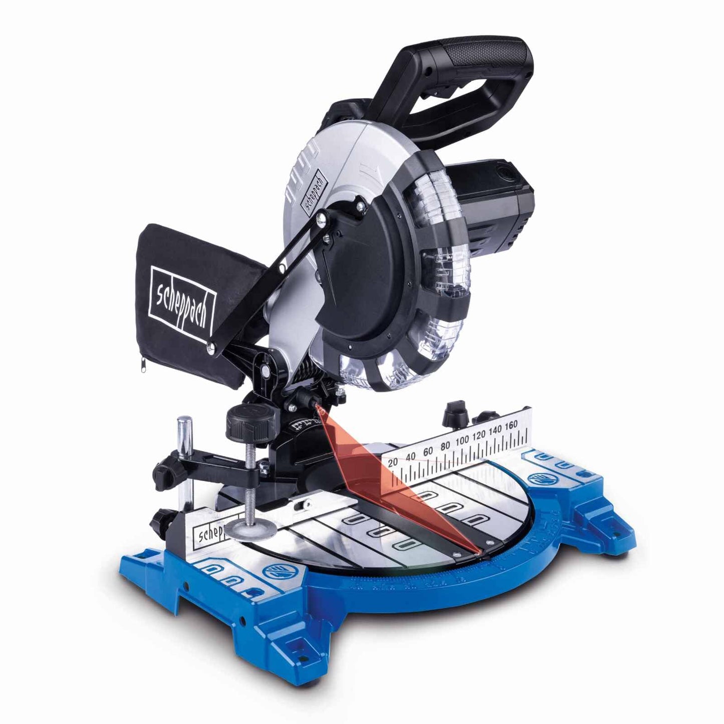 Scheppach 5901226901 - Ingletadora HM210L, 1500 W, Hoja de 210 mm