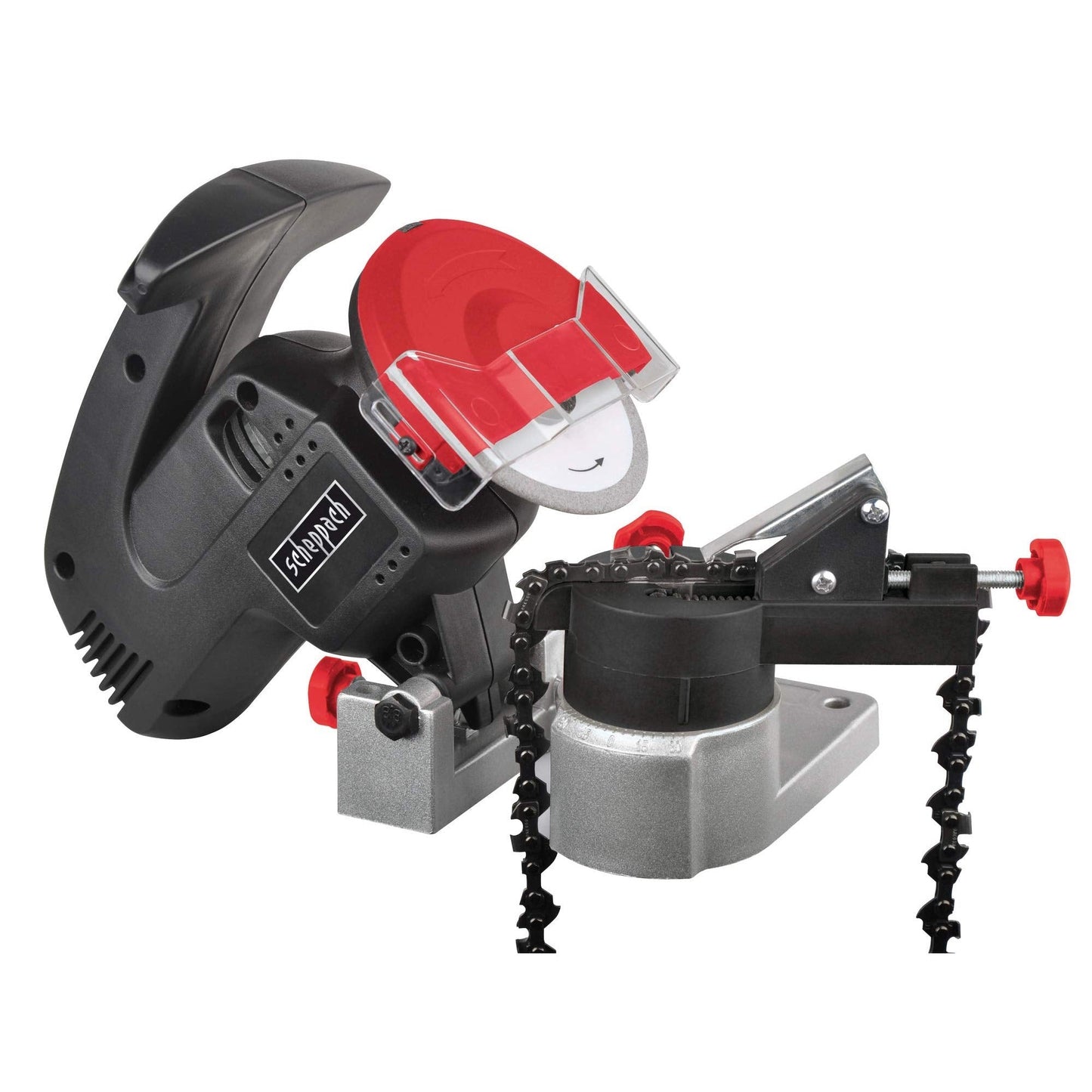 Scheppach 5903602901 - Afilador de cadenas KS1200, 220 W, Disco de 100 mm - Ferrotecnia