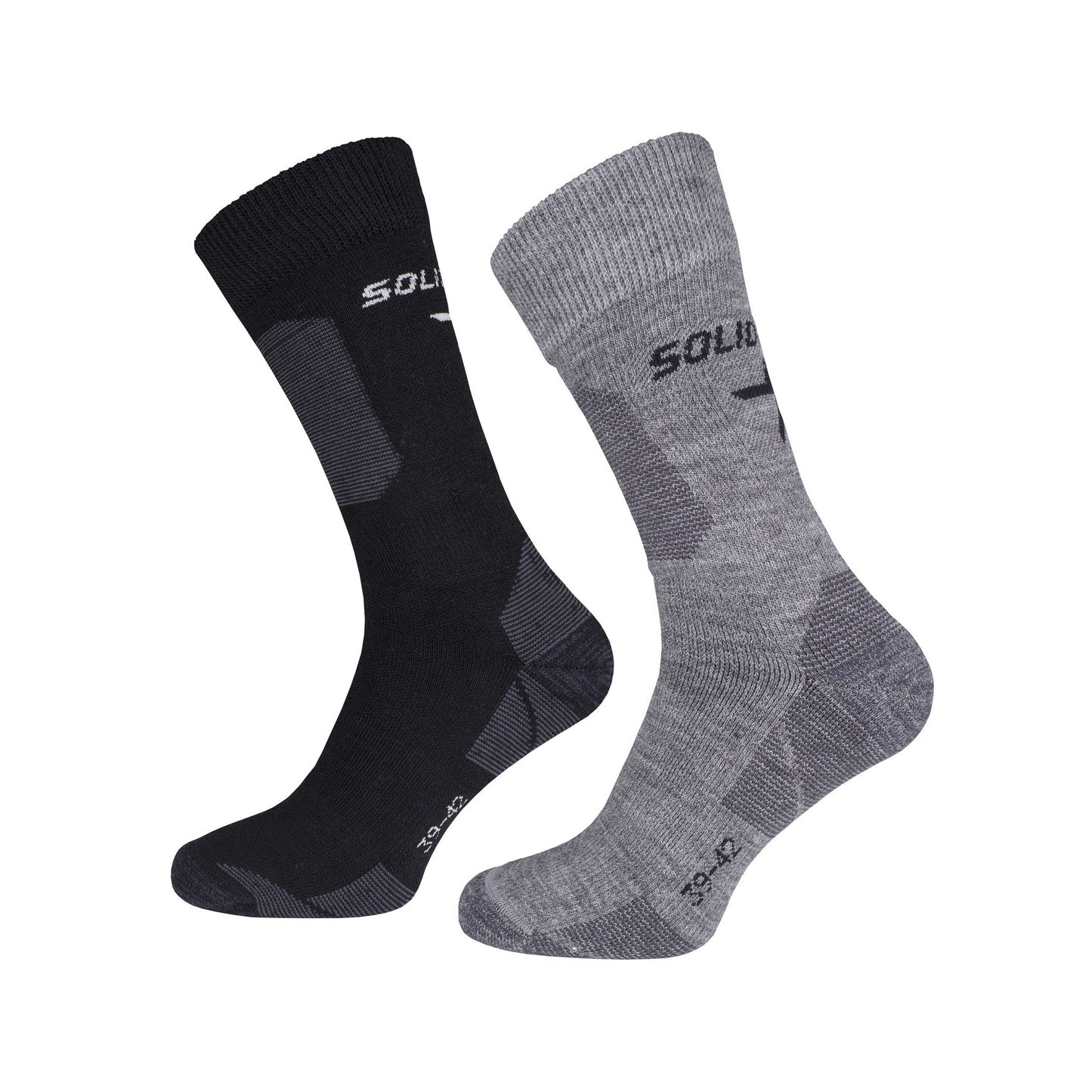 Lot de 2 paires de chaussettes d'hiver Solid Gear SG30005