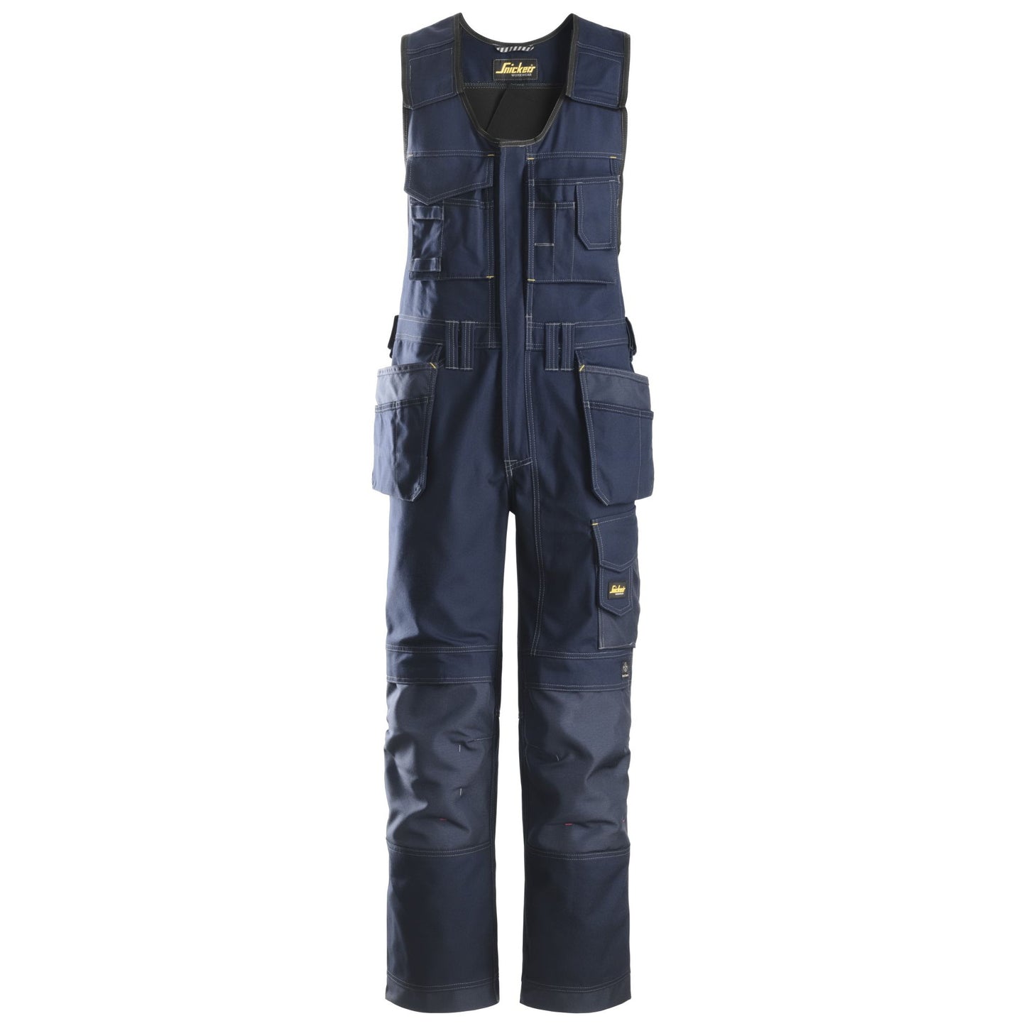 Snickers Workwear 02149595052 - 0214 Canvas+ Bib Overalls with Floating Pockets Navy Blue Size 52
