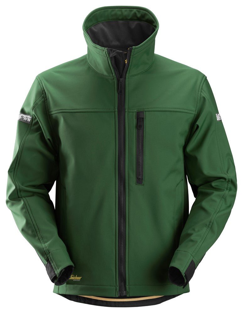 Snickers Workwear - 1200 Chaqueta Soft Shell AllroundWork verde forestal - negro - Ferrotecnia