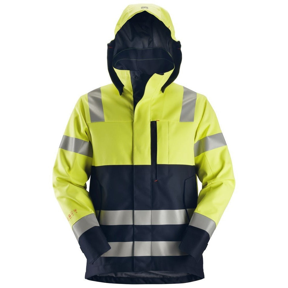 Snickers Workwear 13606695005 - Veste extérieure imperméable haute visibilité 1360 ProtecWork classe 2 jaune-bleu marine taille M