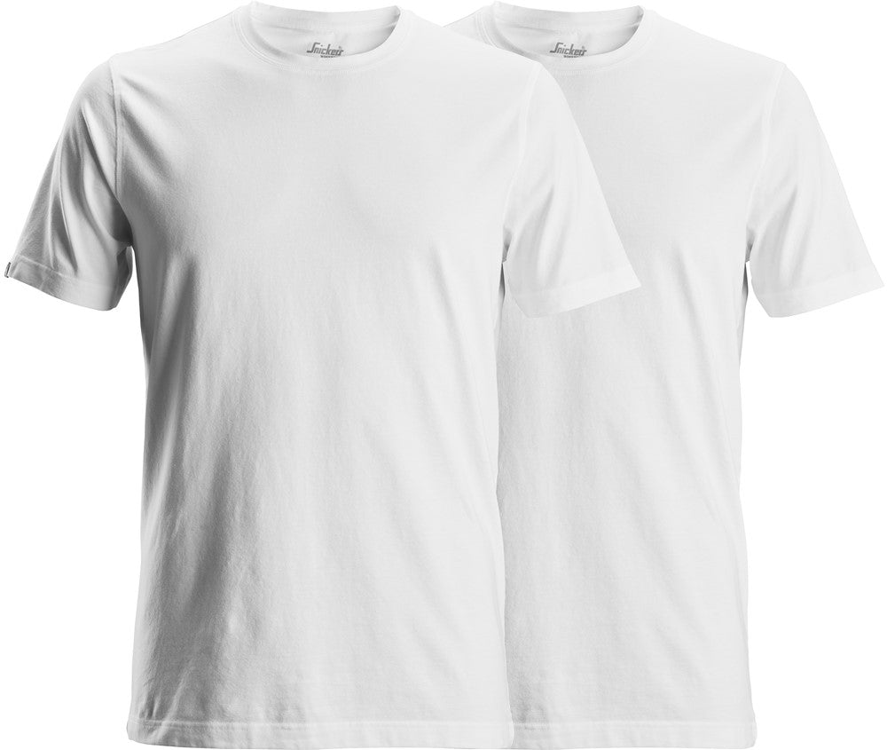 Snickers Workwear - 2529 Camisetas de manga corta (pack de 2 unidades) blanco - Ferrotecnia