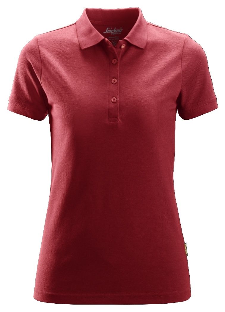 Snickers Workwear - 2702 Polo de manga corta para mujer rojo - Ferrotecnia