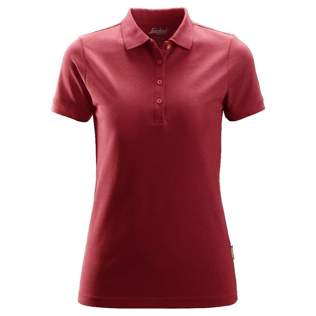 Snickers Workwear - 2702 Polo de manga corta para mujer rojo - Ferrotecnia