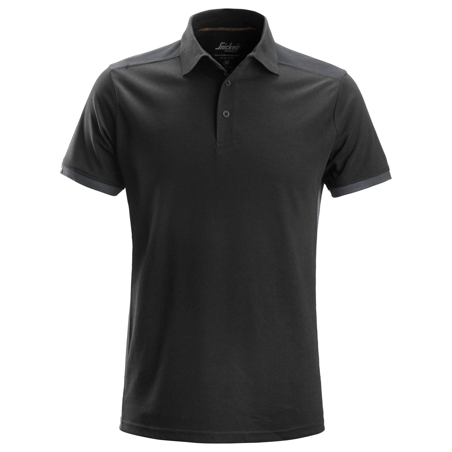 Snickers Workwear 27150458004 - 2715 AllroundWork Polo Black-Steel Grey Size S