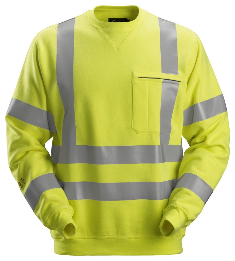 Snickers Workwear - 2863 Sudadera ProtecWork alta visibilidad clase 3 amarillo - Ferrotecnia
