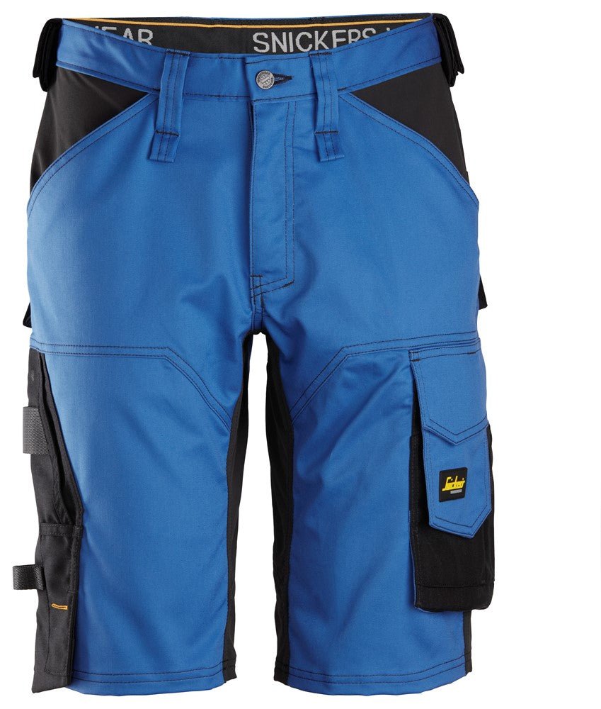 Snickers Workwear - 6153 Pantalones cortos de trabajo elásticos de ajuste holgado AllroundWork azul/ negro - Ferrotecnia