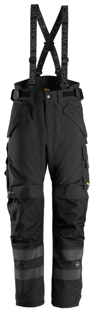 Snickers Workwear - 6620 Pantalones largos de trabajo impermeables 37.5® acolchados con doble capa AllroundWork negro - Ferrotecnia
